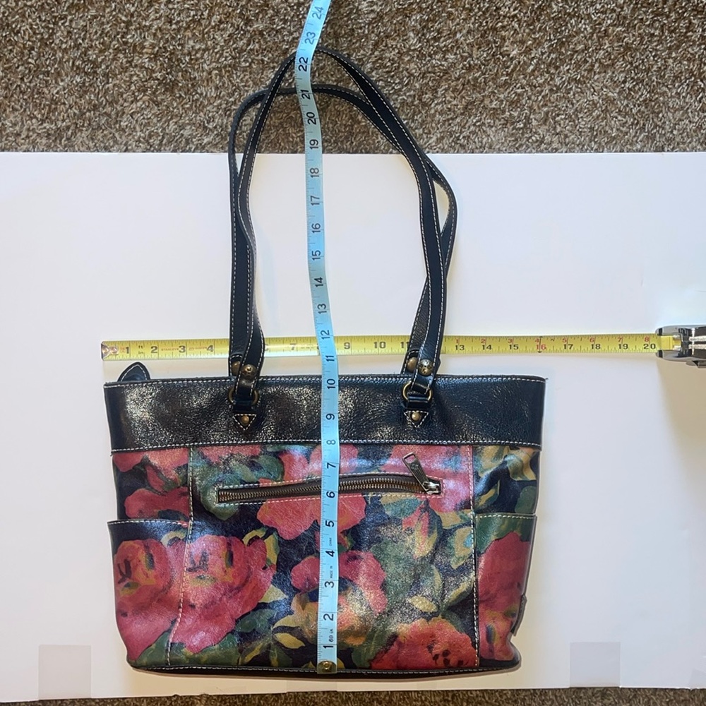 Patricia Nash floral leather handbag. High QUALTY. Clean used condition. Purse. - Picture 11 of 16
